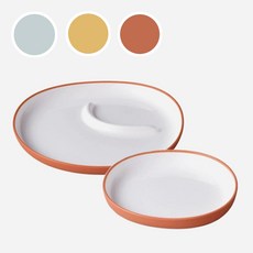 킨토 본보 플레이트 240mm 이유식 아기식판 3색상, 오렌지, 1개