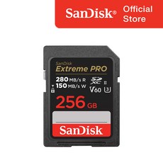 샌디스크코리아 공식인증정품 Extreme Pro 익스트림 프로 SDXC UHS-2 SD메모리카드 UHS-II V60 SDXEP 256GB, 256기가