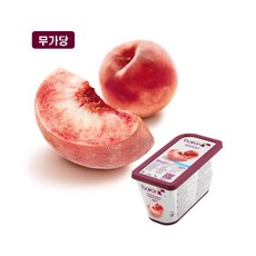 브아롱 화이트복숭아 냉동 퓨레 1kg+드라이아이스포장/브와롱, 브아롱 화이트복숭아 퓨레 1kg+드라이아이스포장