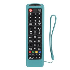 Samsung TV 리모컨 방탄 덮개 삼성 텔레비젼 호환 가능 Samsung TV AA59/BN59/AK59 시리즈, 형광 블루