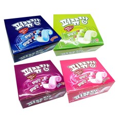 피쮸짱 포도 사과 복숭아 블루베리 14g 50개입(한곽) 사탕 캔디 카라멜, 50개, 4.블루베리맛