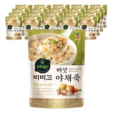 비비고 버섯야채죽, 450g, 21개