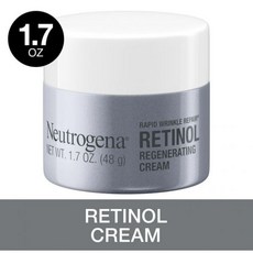 Neutrogena 래피드 링클 리페어 레티놀 크림 히알루론산 페이스 모이스처라이저 1.7온스, 1개, 48g