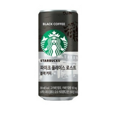 동서 스타벅스 파이크 플레이스 로스트 블랙 커피 36캔, 200ml,