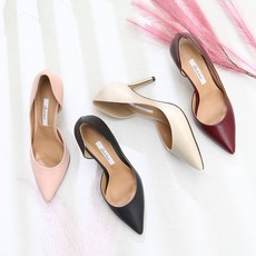 리얼소가죽사이드오픈뮬슬리퍼샌들힐