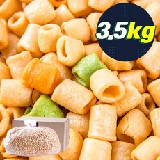 마카로니 뻥티기 과자 (박스포장) 3.5kg 대롱과자 대용량 업소용 벌크, 1개