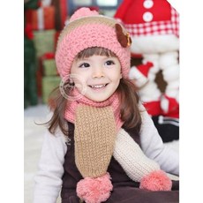 (관부가세포함) 남자베레모 Wool hat scarf two-piece boys and girls warm winter hat Korean tidal bud cap sleeve Mickey chi-628857371026