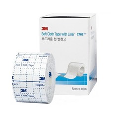 3M 소프트 클로스 테이프 위드라이너 (부직반창고) 픽싱롤 2762 (5cmX10m), 1개입, 1개