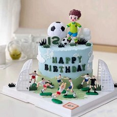 축구공케이크 장식 토퍼 생일파티 케이크소품 축구화