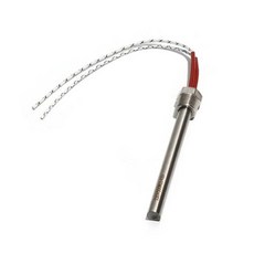 돼지꼬리히터 전기온수기 16mm 직경 200 300mm DN1521mm 침수 카트리지 히터 관형 12V24V48V 300W450W500W 304SS 발열체 너트 포함, 5) 12V - 500W 16x300mmDxL-as p