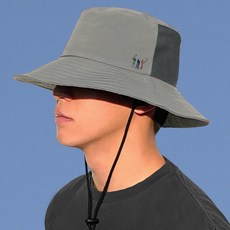 61cm 빅사이즈 골프 매쉬 버킷햇 5컬러 끈 벙거지 모자 대두 가벼운 얇은 나일론, GRAY, Golf Mesh Big Bucket Hat