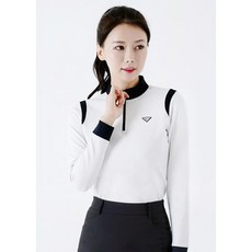 다운블로우 여자 기능성 골프웨어 반집업 긴팔 티셔츠 91032-1