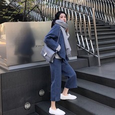 트레디스 정장 겨울 가을 어여범 여신 셋업 셀럽 9부바지 커버