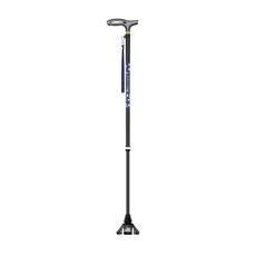 비나띠 서있는 지팡이 다크그레이 10단계 높이조절 가벼운 노인 카본지팡이 350g, 1개