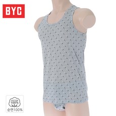 [BYC] 남성 민소매 런닝 미디 삼각 팬티 세트 BYL1261