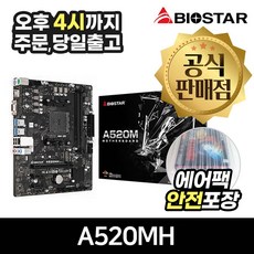 BIOSTAR AMD CPU용 메인보드 A520MH (이엠텍)