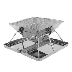 MOA 아웃도어 접이식 화로대 휴대용바베큐그릴 접이식바베큐 그릴 39x39x20cm 1개, 39x39x20cm × 1개