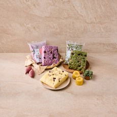 갓찐 술빵 맛 그대로 연아네 삼색술빵 (옥수수/자색고구마/쑥) 6개입 세트, 300g