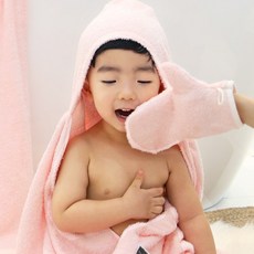 테리파머 오가닉 순면 베이비 타올 메이슨 목욕 장갑, 01_메이슨 장갑_화이트 2장