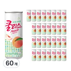 쿨피스 복숭아맛, 230ml, 60개