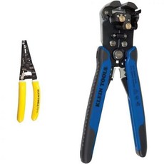 Klein Tools K1412 와이어 커터/와이어 스트리퍼 듀얼 NM 케이블 스트리퍼/커터는 단선 연선 AWG 와이어용 순동선 11061 스트리퍼/와이어 커터를 절단합니다, NM-B Cable_스트리퍼 + 11061 와이어 스트