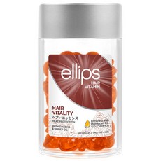 ellips 意立詩 摩洛哥護髮膠囊 深層滋養橘蜜果 Set 50粒, 改善毛躁 解決頭髮打結問題 深層滋養 熱帶果香 膠囊設計 攜帶方便, 50ml, 1瓶