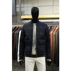 [빠니깔레] 이태리직수입 네이비체크 울혼방블루종 f-icjp50na (P002882841)