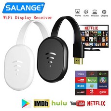 HDMI무선송수신기 TV 스틱 무선 HDMI 호환 1080P 크롬캐스트 3 넷플릭스 와이파이 디스플레이 수신기 화면 미라캐스트 동글 애니캐스트, 01 White