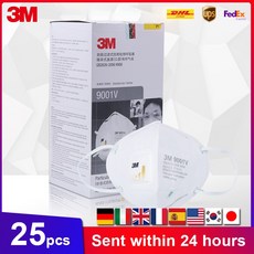 3M 9001V 마스크 Anti PM2.5 미립자 작업 호흡기 쿨 플로우 밸브가있는 먼지 통기성 3M 9002V 페이스 마스크 재고 있음|마스크|, 1개(A7), 9002V-10PCS(A7)