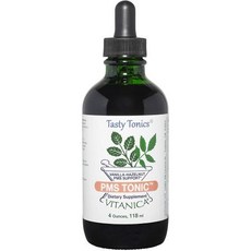 Vitanica PMS 토닉 월경 지원 & 구호 세인트 존스 워트 당귀 순결한 나무 베리 야생 참마 기타 비건, One Size, One Color