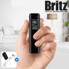 브리츠 BZ-VR1000 보이스레코더 녹음기 MP3 플레이어 32GB 스피커 내장 듀얼 마이크 16시간 연속녹음