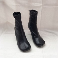 앵글부츠 5cm 고퀄 보테가 양가죽 힐 블랙 흰색 레드