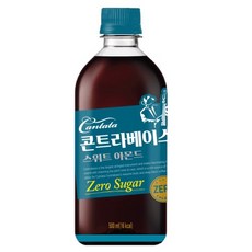 롯데 칸타타 콘트라베이스 스위트 아몬드, 500ml, 24개