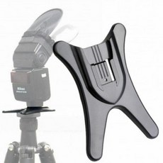 [3일이내출고]핫슈 콜드슈 스트로보 플래이트 받침대 플래쉬 DSLR, 단일옵션