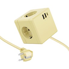 에코너 큐브 멀티탭 USB C타입 리드선 멀티콘센트 3구