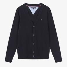 타미힐피거와플브이넥가디건