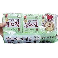 맛있다 파래김 (5g X 6봉) x 3개, 단품