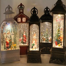크리스마스 오르골 LED 스노우볼 무드등 선물 모음, 타원 중 오르골 (레드 눈사람)20109b2