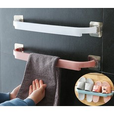 욕실 주방 슬리퍼 수건걸이 1P 타월 수건 무타공 걸이, 1개, 본상품