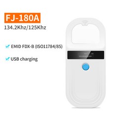 FDX B 유리 칩 태그 리더 동물 RFID 반려동물 ID 고양이개 칩 스캐너 134.2KHz 125kHz, standard, 1) standard - ifidc