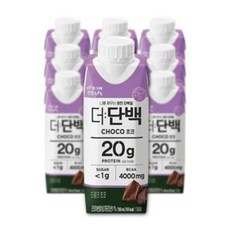 빙그레 더단백 드링크 초코250ml 우유단백질20g 함유 저지방 단백질음료 250ml 10개, 빙그레 더단백 드링크 초코250ml 우유단백질20g 함, 250ml