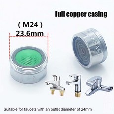 판매 물 절약 수도꼭지 통풍기 2L 분 24 남성 22mm 여성 스레드 크기 탭 장치 버블 러 10pcs|통풍기|, 1개, 단일, 단일