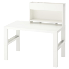 이케아 PÅHL 폴 책상+추가유닛 화이트 96x58 cm 392.451.48