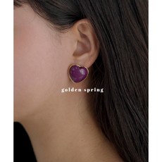 골든듀하트귀걸이