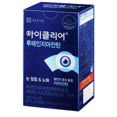 종근당건강 아이클리어 루테인 지아잔틴, 60정, 15g, 1개
