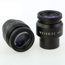 실험실 관찰 현미경 스테레오 WF10X 23mm 광각 접안 렌즈 디옵터는 Eyeguards 30mm 직경으로 조정 가능, 6 PCS 그린 코팅