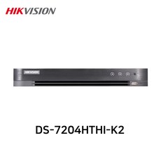 하이크비전 DS-7204HTHI-K2 800만화소 4채널 올인원 DVR 녹화기 2SATA, DS-7204HTHI-K2 (HDD미포함), 1개 - ds-7204