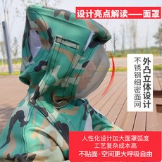 경기도 지방 말벌집제거 안전복 벌통 양봉모 업자 소방관 퇴치 두툼한 통기성 선풍기 마니아 벌복 홍낭호-17112, 단일옵션