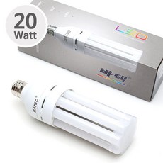 바텍 LED 스틱램프 20W 주광색 (조명 전구 백색등 콘전구 콘램프 에너지 절감형 LED램프), BT-CLED20W, 1개