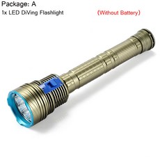 전문 수중 다이빙 스쿠버 IPX68 동굴 9 LED, 03 Package A, 02 White light, 01 LITHIUM ION